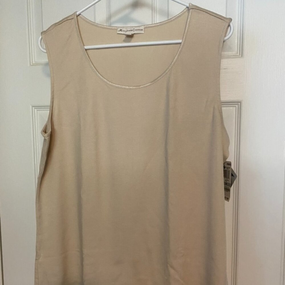 Sleeveless Round-neck Top 1X NWT